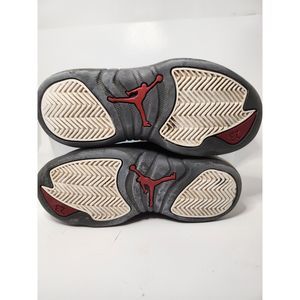 Nike Air Jordan Retro 12 XII White Dark Grey Sneakers GS Size 11C 151186-160